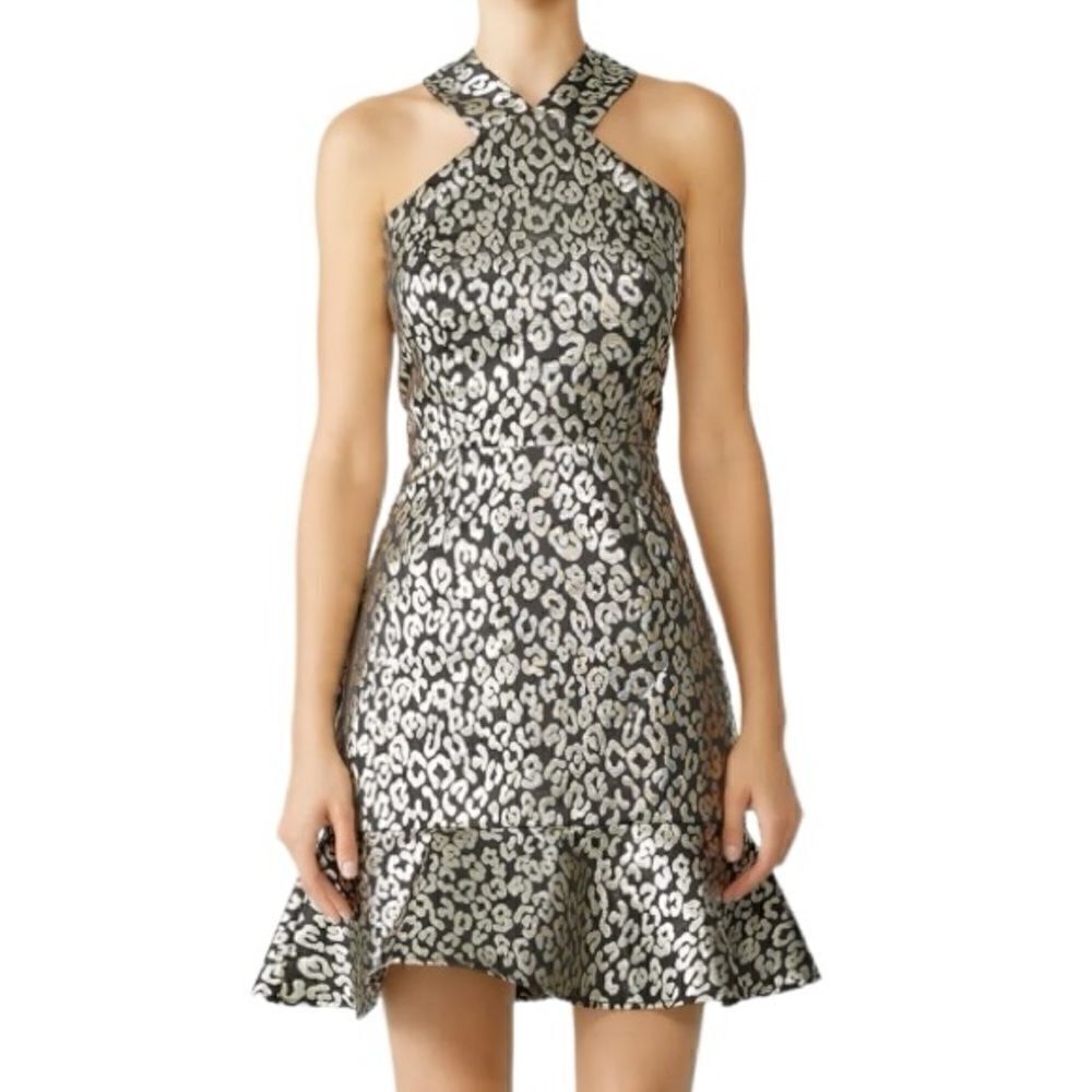 Slate & Willow Black and Silver Matellic Dress Size‎ 8 📦